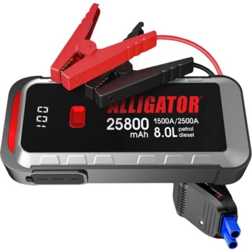 Пуско зарядний пристрій Alligator 1500A/2500A 25800mAh (JS847)
