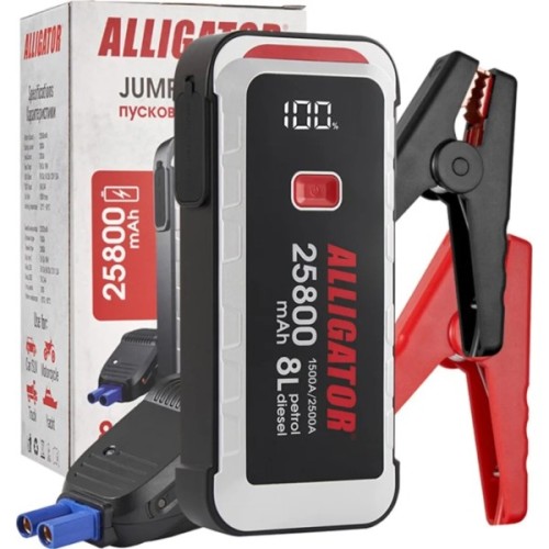 Пуско зарядний пристрій Alligator 1500A/2500A 25800mAh (JS847)