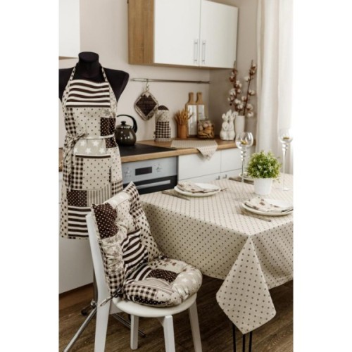 Фартух Прованс Печворк коричневий (031640)