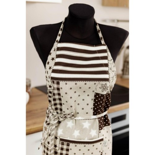 Фартух Прованс Печворк коричневий (031640)