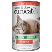 Консерви для котів EuroCat шматочки в желе з яловичиною 415 г (5999886848088)