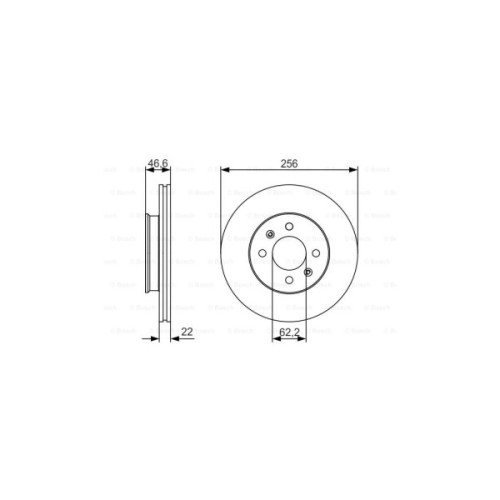 Гальмівний диск Bosch 0 986 479 R77