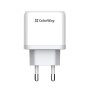 Зарядний пристрій ColorWay Power Delivery Port PPS USB (Type-C PD+ USB QC3.0) (45W) white (CW-CHS042PD-WT)