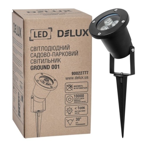 Світильник Delux GROUND 001 LED 3W 5000К 230V IP64 (90022777)