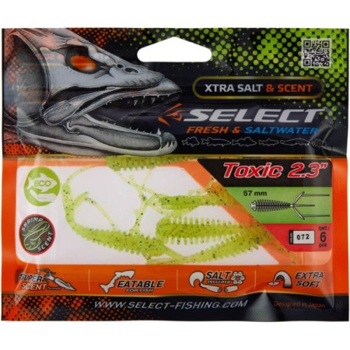 Силікон рибальський Select Toxic 2.3" 072 (6 шт/уп) (1870.73.36)