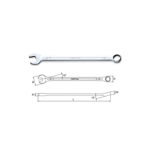Ключ Toptul комбінований супердовгий 14мм (AAEL1414)