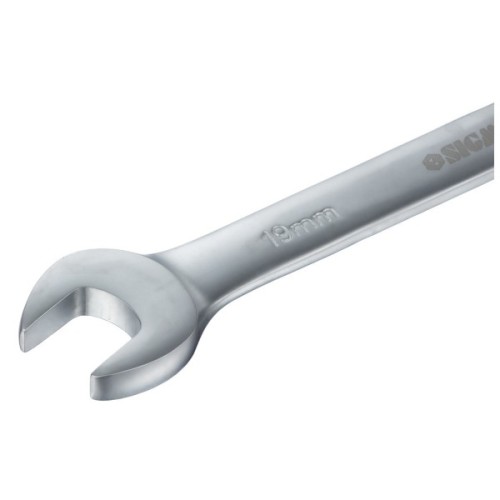 Ключ Sigma ріжково-накидний з тріскачкою 19мм CrV satine (6022191)