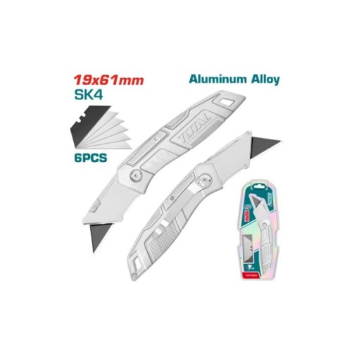 Ніж монтажний Total THT5136236 складений, висувне лезо 61x19мм. (THT5136236)