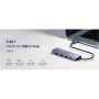 Концентратор Cudy USB-C 5-in-1 1xHDMI 4K + 1xUSB-C PD100W + 1xUSB 3.0 5Gbps + 2xUSB 2.0 (UH405)