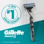 Набір косметики Gillette Mach3 Станок для гоління Charcoal з 1 змінним картриджем + Гель для гоління 200 мл (8700216566469)
