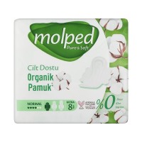 Гігієнічні прокладки Molped Pure&Soft Normal 4 краплі 8 шт. (8690536842186)