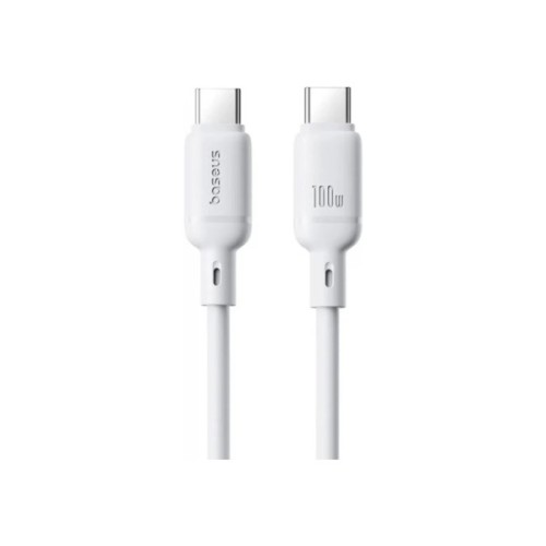 Дата кабель USB-C to USB-C 1.0m 100W white Baseus (P10377704213-00)