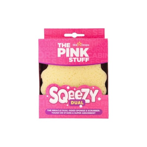 Губка для прибирання The Pink Stuff Sqeezy Dual Sided Двостороння 1 шт. (5060033823453)