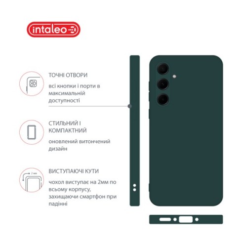 Чохол до мобільного телефона Intaleo Silicone Samsung Galaxy A35 Dark Green (1283126600210)