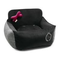 Автомобільне крісло для тварин Chloe's Home Paris M/L 65х45 см чорне (CLH1004)