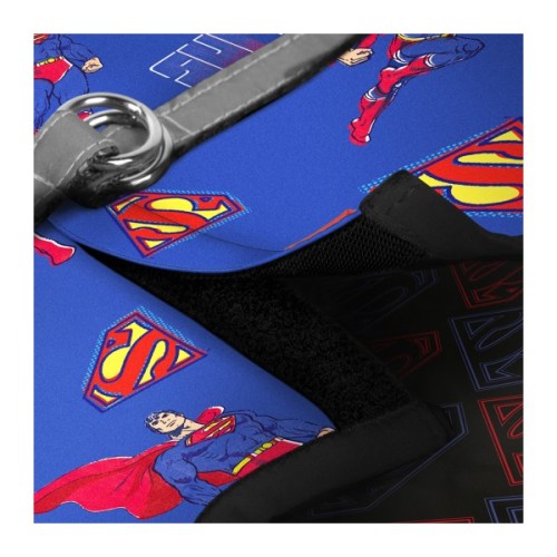 Шлея для собак WAUDOG Clothes м'яка з QR адресником "Сила Супермена" XS2 (221-1079)