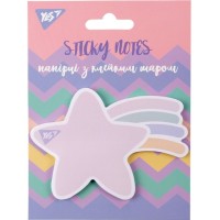 Папір для нотаток Yes з липким шаром фігурний Glamour 40 аркушів (170351)