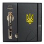 Ручка кулькова Parker IM 17 UKRAINE Black GT BP Тризуб + блокнот Parker + подар.упаковка GIFT24 (22032b24_T001y)