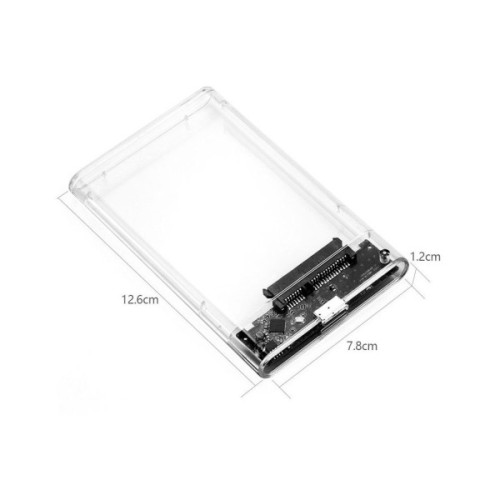 Кишеня зовнішня Dynamode 2.5" SATA HDD/SSD USB 3.0 Transparent (DM-CAD-25316)