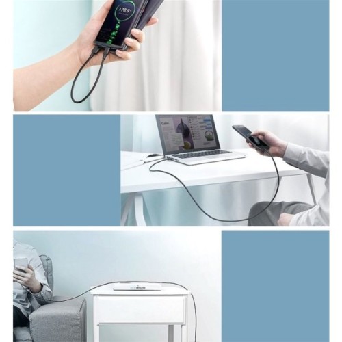 Дата кабель USB 2.0 AM to USB-C 3.0m 3.0A 18W US287 Black Ugreen (60826)