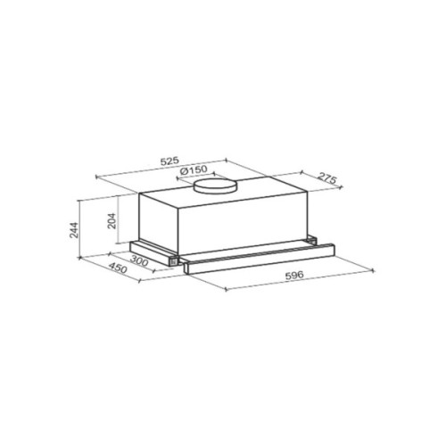 Витяжка кухонна GRANADO Telde 603-1200 black (GCH336311)