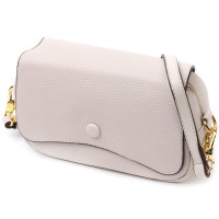 Сумка Vintage Жіноча з клапаном з натуральної шкіри Біла (22431)