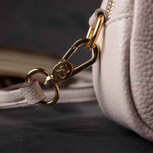 Сумка Vintage Жіноча з клапаном з натуральної шкіри Біла (22431)