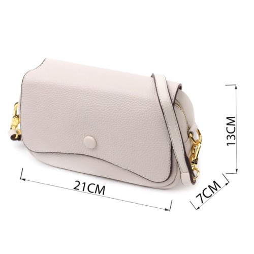 Сумка Vintage Жіноча з клапаном з натуральної шкіри Біла (22431)