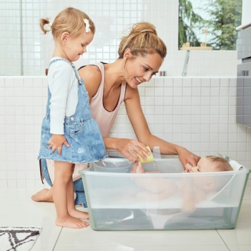 Ванночка Stokke Flexi Bath та підставка, біла (531501)