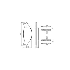 Гальмівні колодки Bosch 0 986 468 890