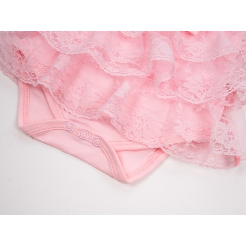 Боді дитяче Breeze пісочник з рюшем (14298-74G-pink)
