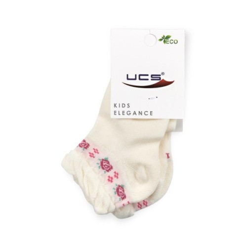 Шкарпетки дитячі UCS Socks з квіточками (M0C0101-1186-1-3G-beige)