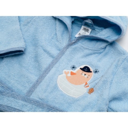 Халат дитячий Bimini махровий (66189-86-blue)