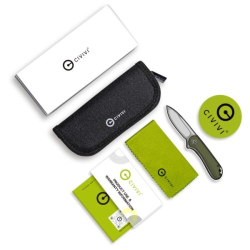 Ніж Civivi Vision FG, Grey Micarta, Darkwash (C22036-3)