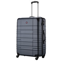 Валіза Wenger Amplar, велика, пластик, 4 колеса, синя (653141)