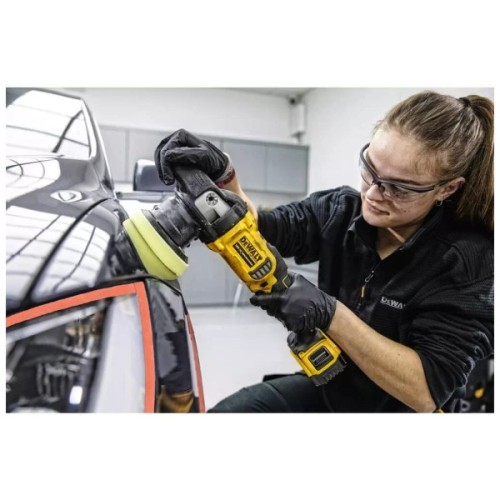 Шліфувальна машина DeWALT полірувальна 18В XR Li-Ion, безщіткова, 2000 - 5500 об/хв (без АКБ та ЗП) (DCM848N)