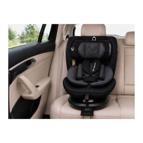 Автокрісло Velano Vento 360° i-Size 40150 см, ISOFIX + опорна нога, grey (48418)