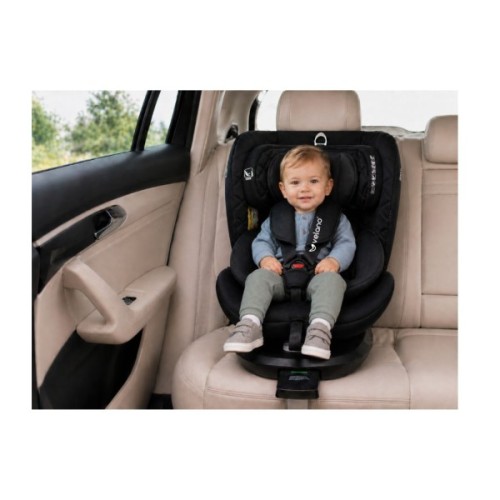 Автокрісло Velano Vento 360° i-Size 40150 см, ISOFIX + опорна нога, grey (48418)