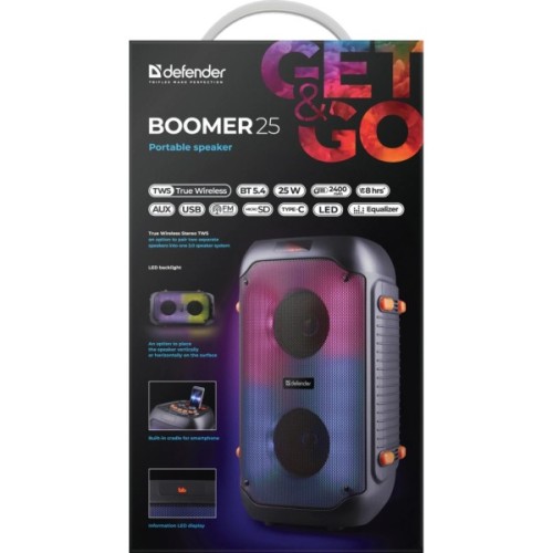 Акустична система Defender Boomer 25 Black (65425)