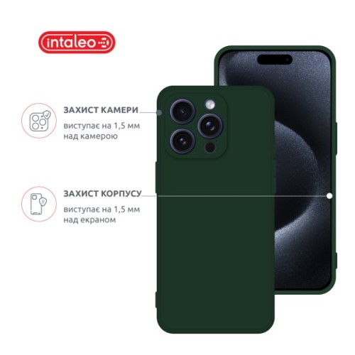 Чохол до мобільного телефона Intaleo SoftShell Apple iPhone 16 Pro Max Dark Green (1283126609336)