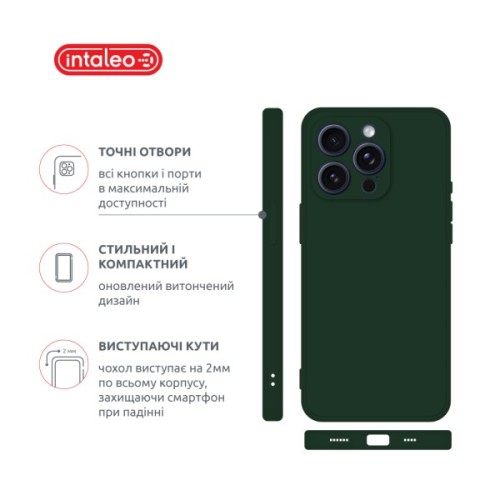 Чохол до мобільного телефона Intaleo SoftShell Apple iPhone 16 Pro Max Dark Green (1283126609336)