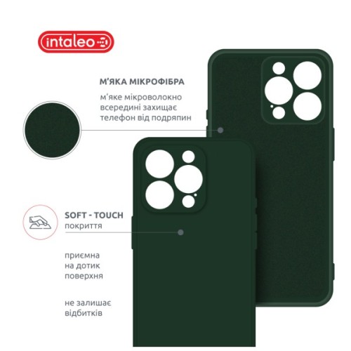 Чохол до мобільного телефона Intaleo SoftShell Apple iPhone 16 Pro Max Dark Green (1283126609336)