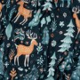 Плед Ardesto Christmas Flannel 160х200см, 100% поліестер, олені, зелений (ART0127PB)