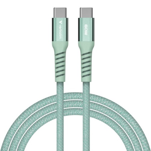 Дата кабель USB-C to USB-C 1.2m Magnetic 60W green Verbatim (31864)
