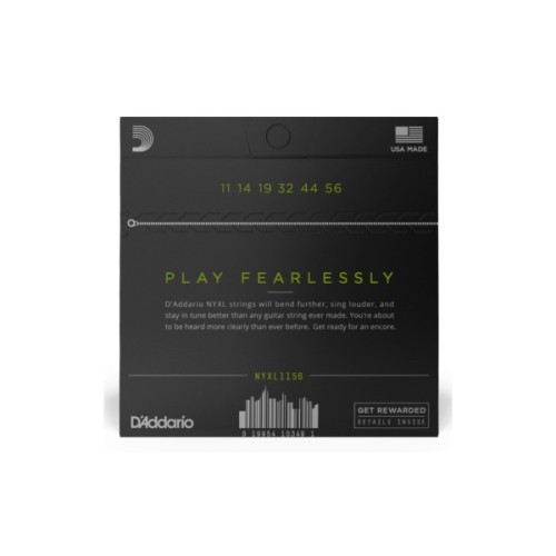 Струни для гітари D'Addario NYXL Medium Top / Extra-Heavy Bottom (11-56) (NYXL1156)