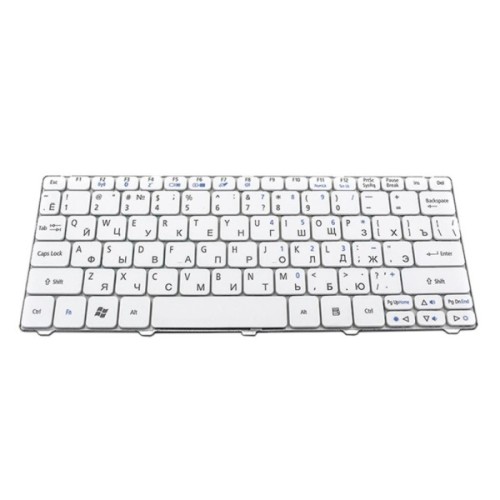 Клавіатура ноутбука Acer Aspire One 521/eMachines 350 белый, без фрейма (KB312641)