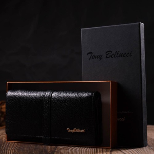 Гаманець Tony Bellucci З натуральної шкіри Чорний (21961)