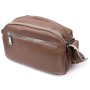 Сумка Vintage З двома відділеннями з натуральної шкіри Коричнева (22596)