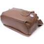 Сумка Vintage З двома відділеннями з натуральної шкіри Коричнева (22596)