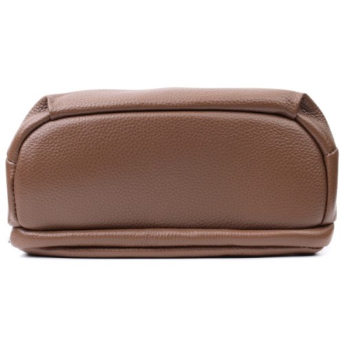 Сумка Vintage З двома відділеннями з натуральної шкіри Коричнева (22596)